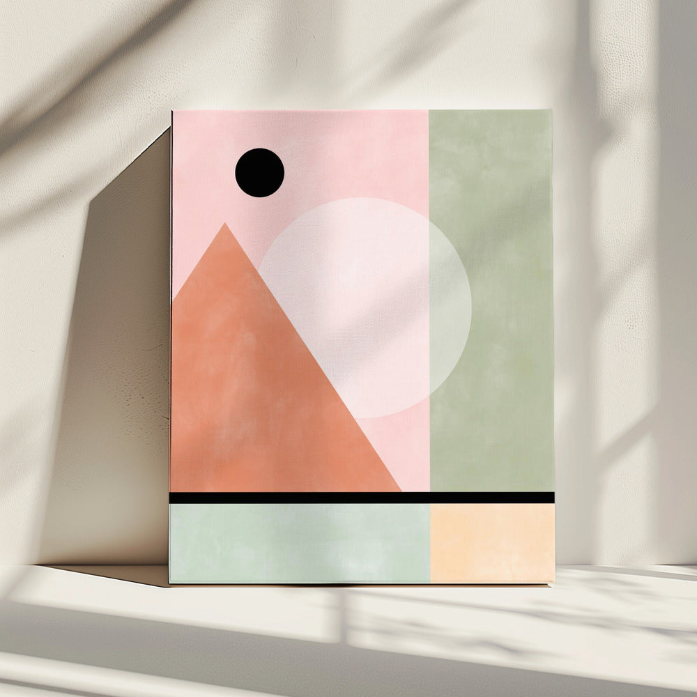 Geometric Shapes In Pastel Tones | Canvas