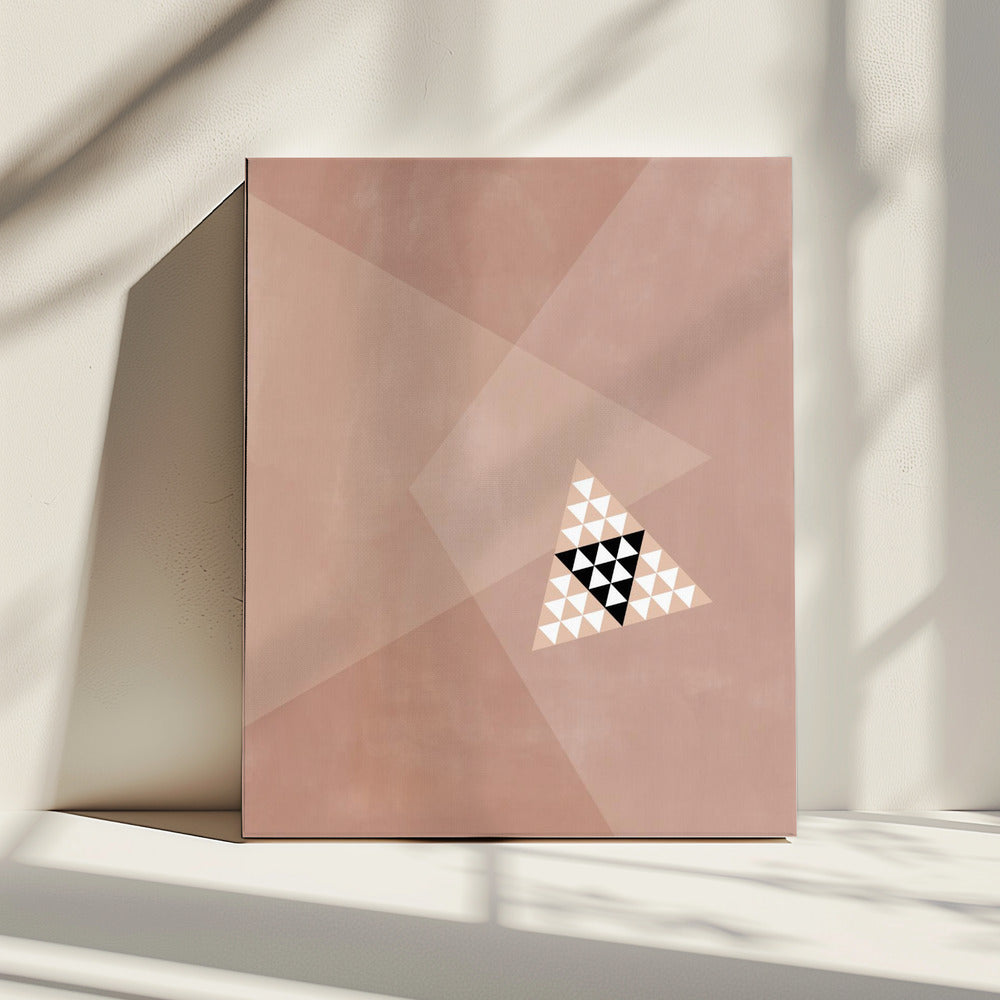 Geometric Design With A Central Triangular Pattern | Canvas