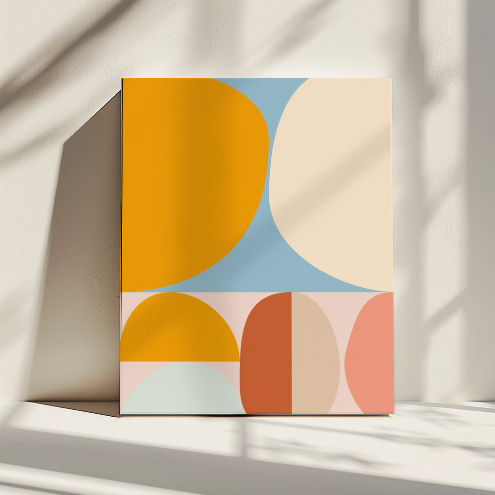 Mid Century Pastel 15 | Canvas