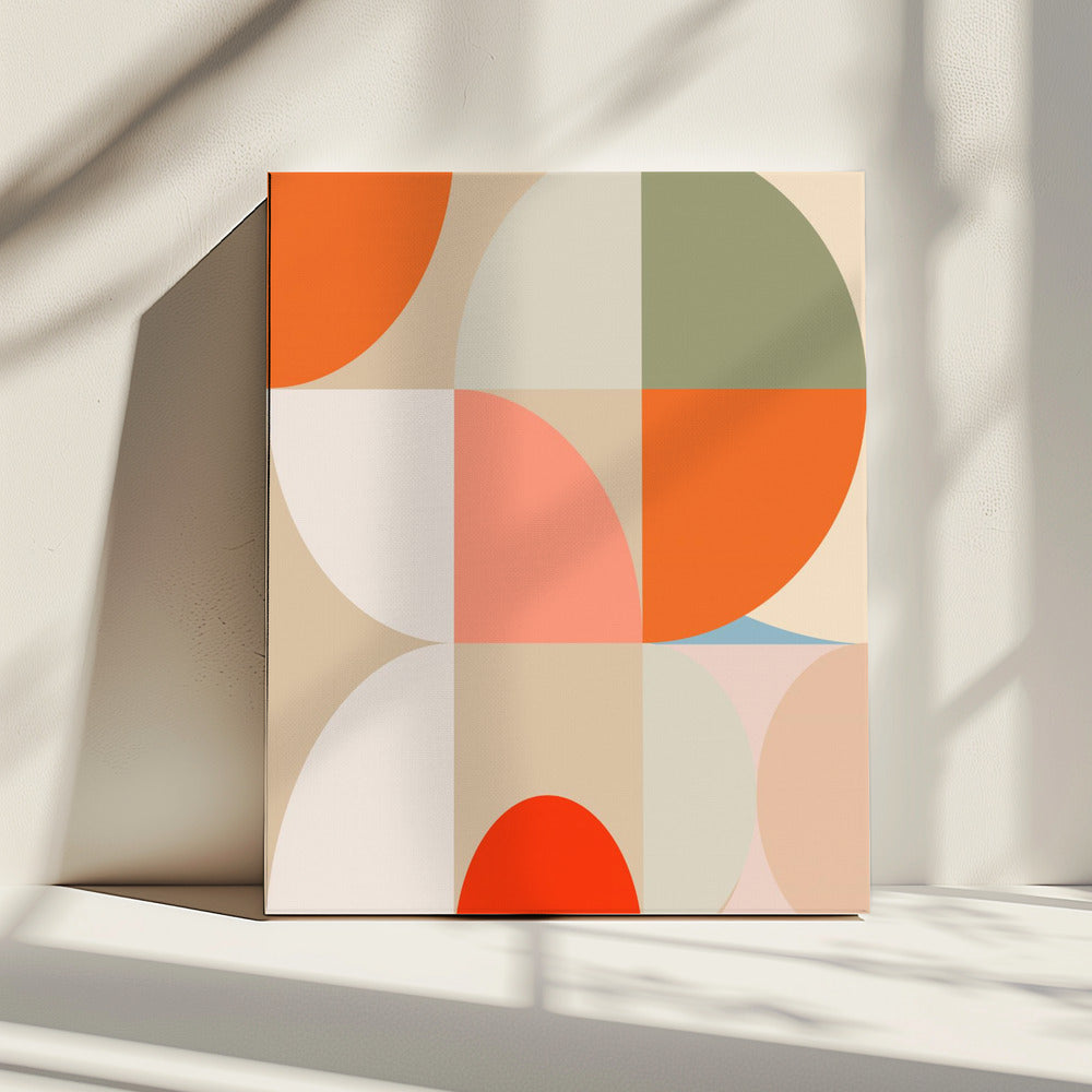 Mid Century Pastel 12 | Canvas