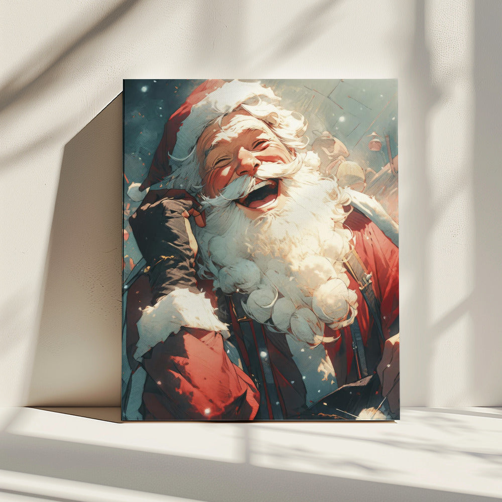Jolly Santa&#039;s Call | Canvas