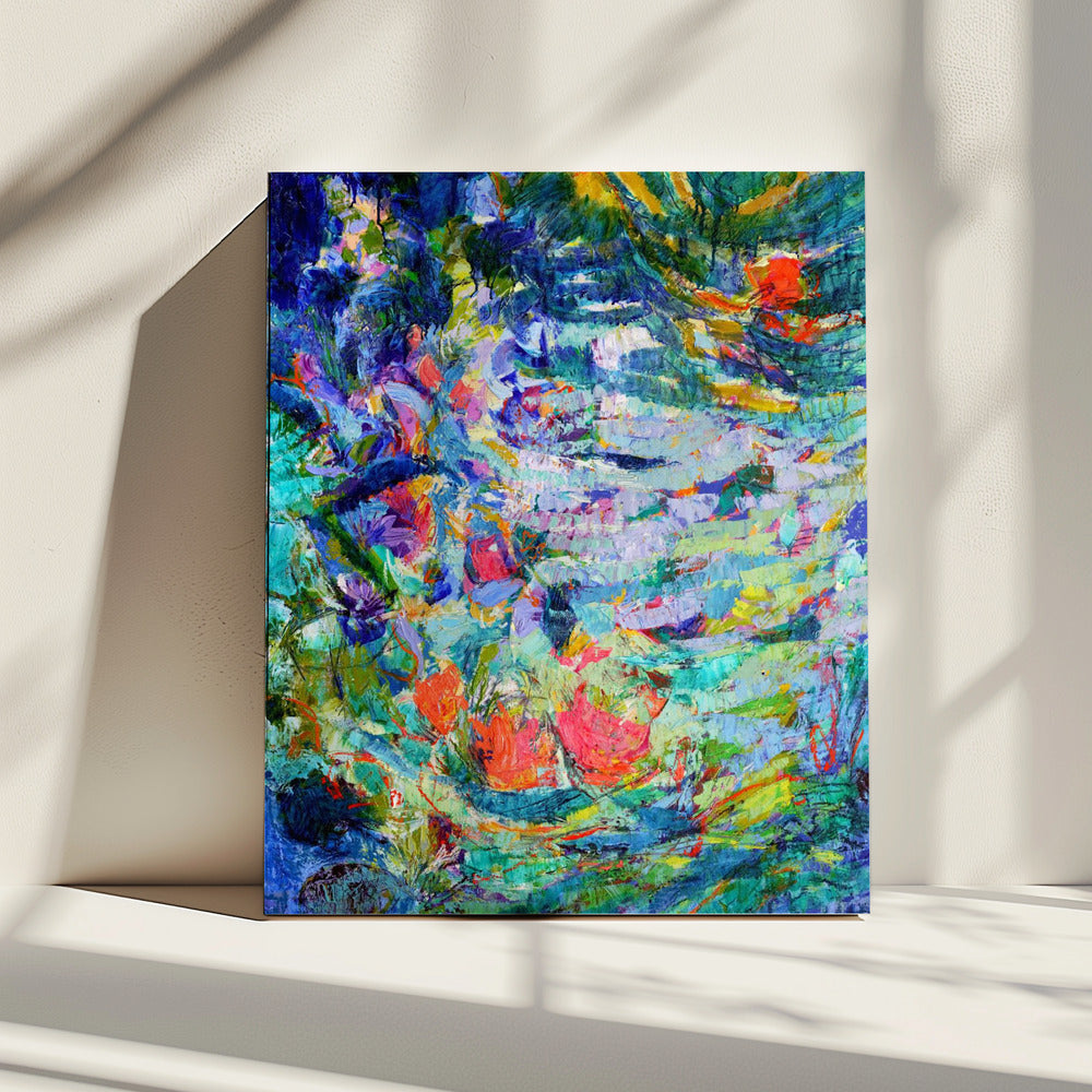 Luminous Petal Cascade | Canvas