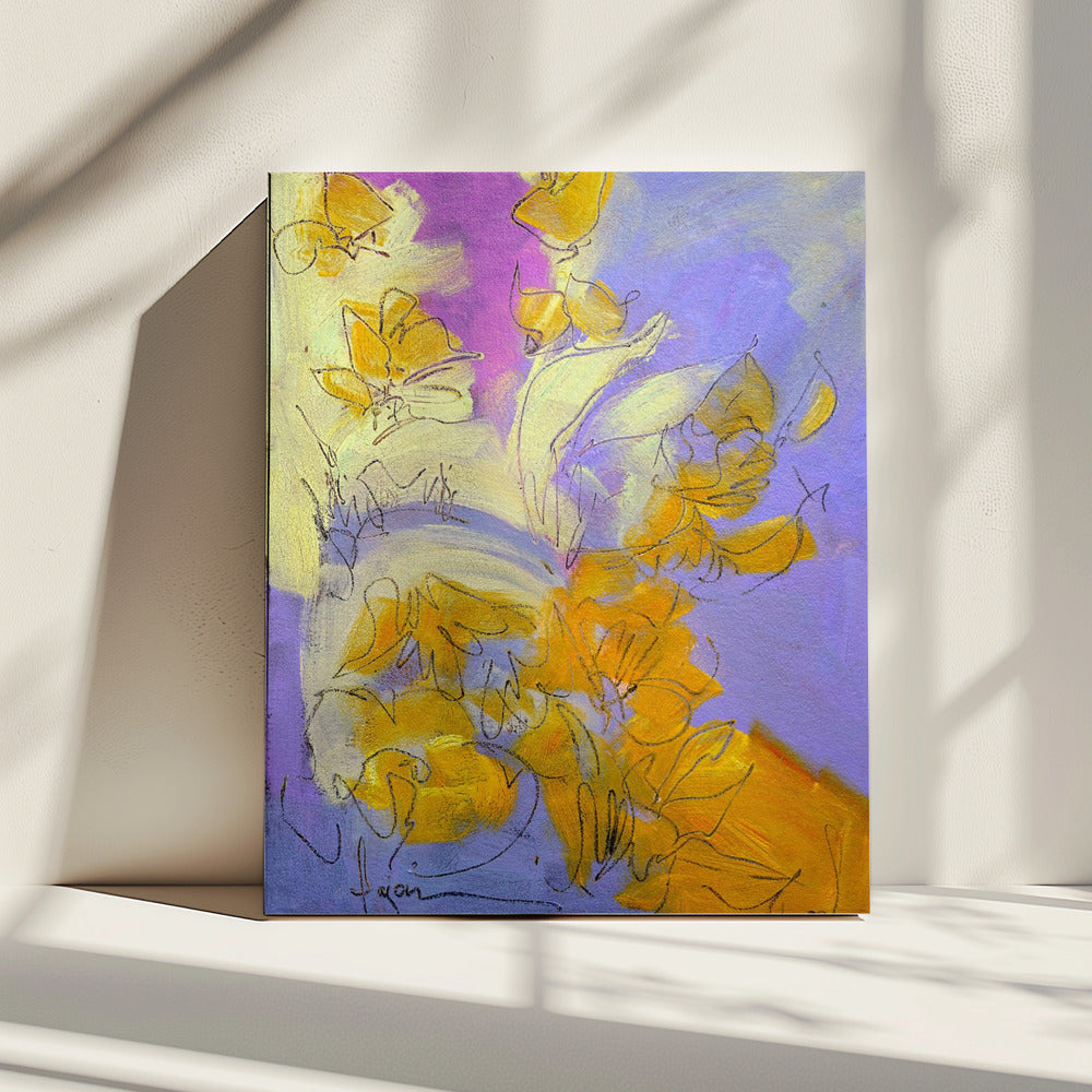 Golden Blossom Glow | Canvas