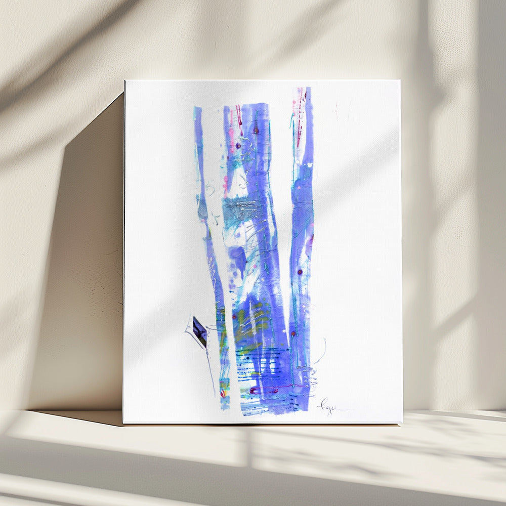 Violet Ribbons Flow | Canvas