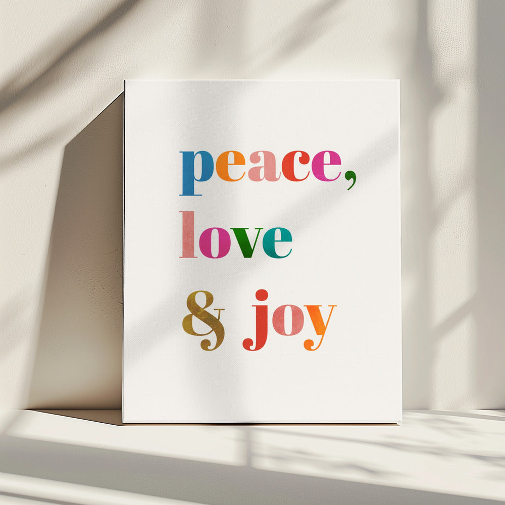 Peace, Love & Joy | Canvas