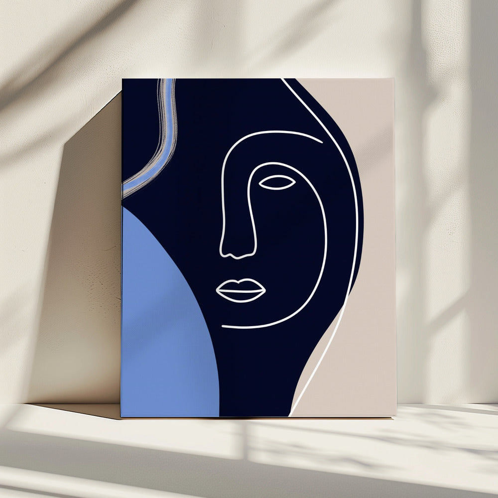 Line Art Face | Canvas
