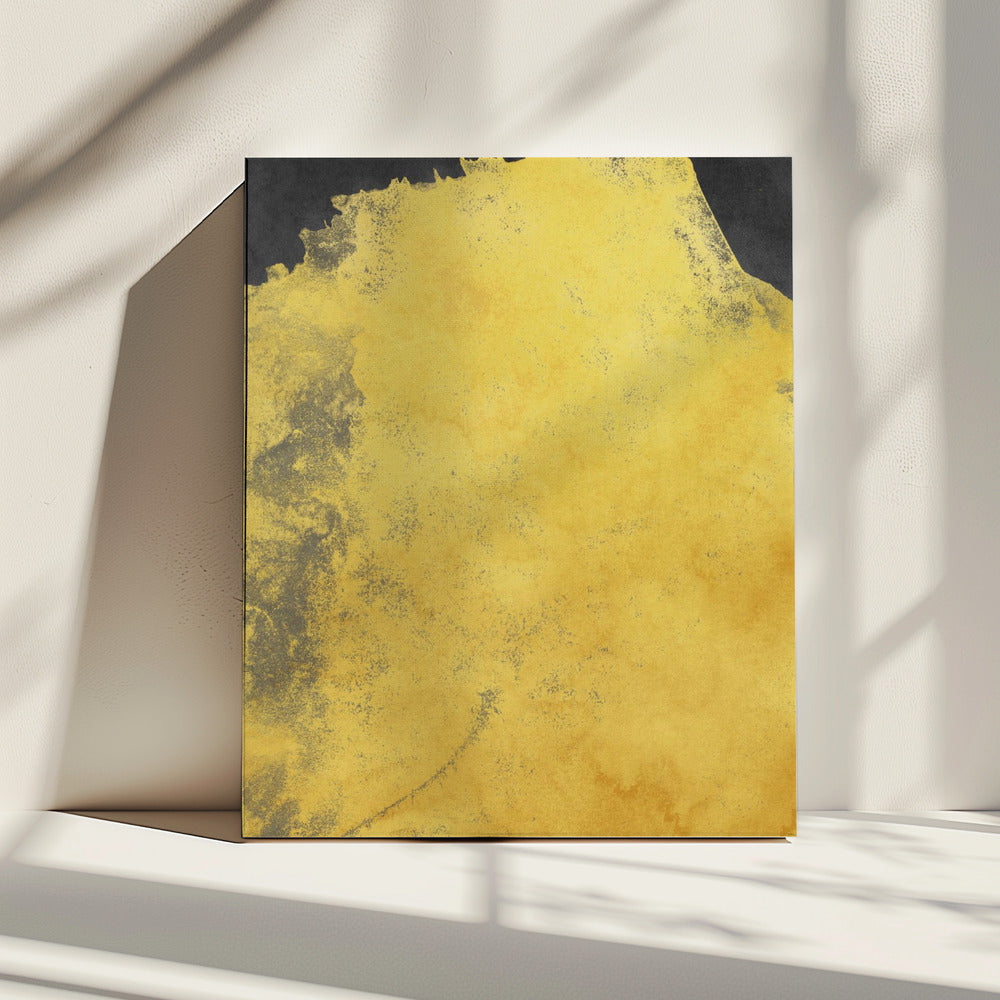 Minimal Landscape Black and Yellow 01 | Canvas