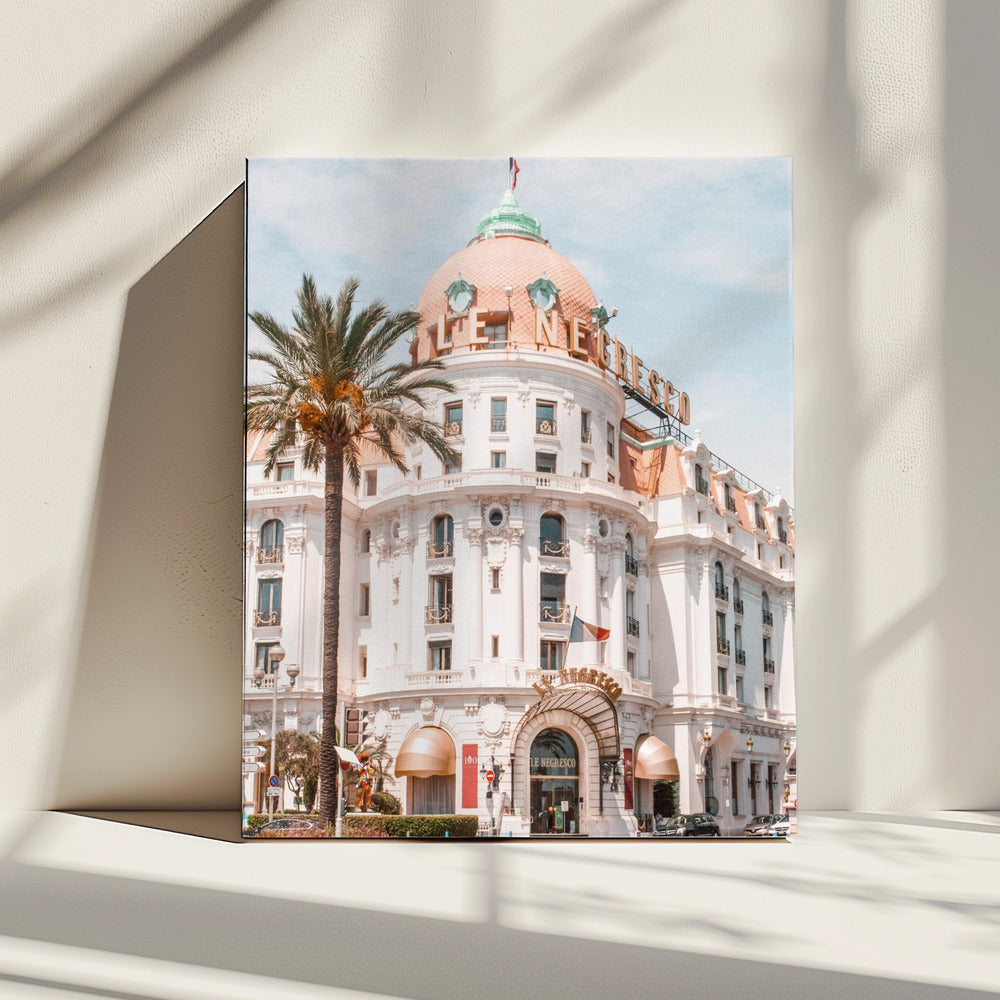 French Riviera Building | Canvas