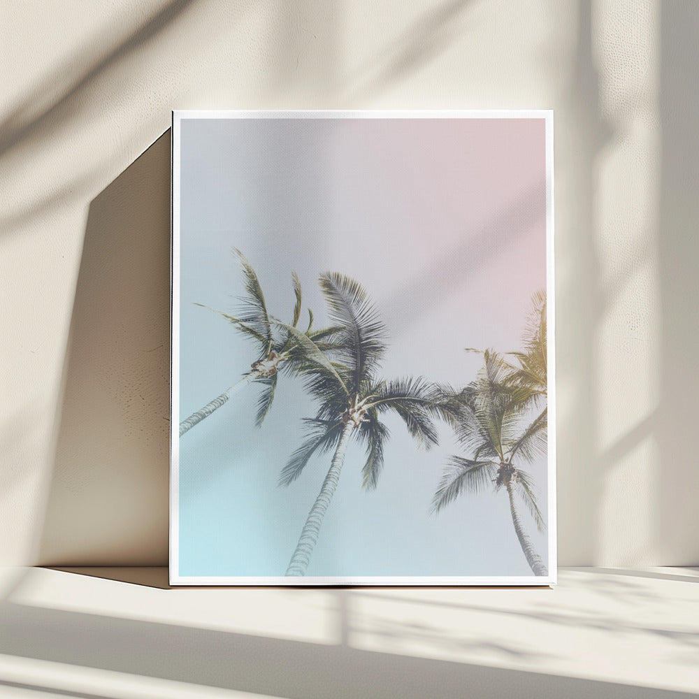 Pastel Palms Bliss | Canvas