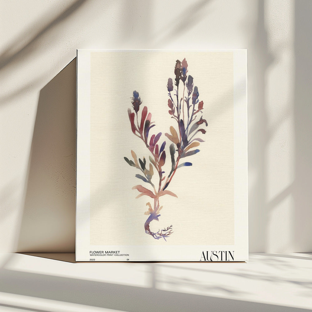 Watercolor print collection. Flower market - Austin | Canvas