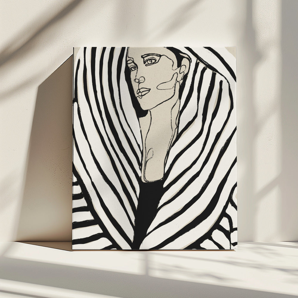 Striped Elegance | Canvas