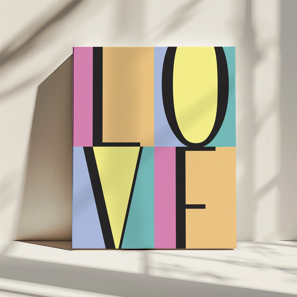 Bold Love Letters | Canvas