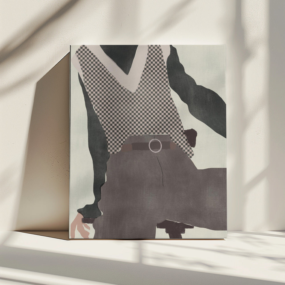 Checkered Elegance | Canvas