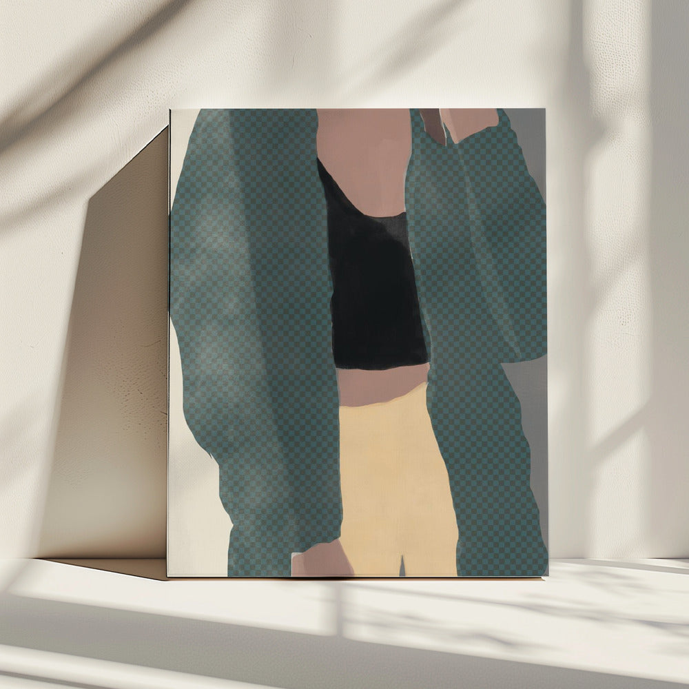 Checkered Silhouette | Canvas