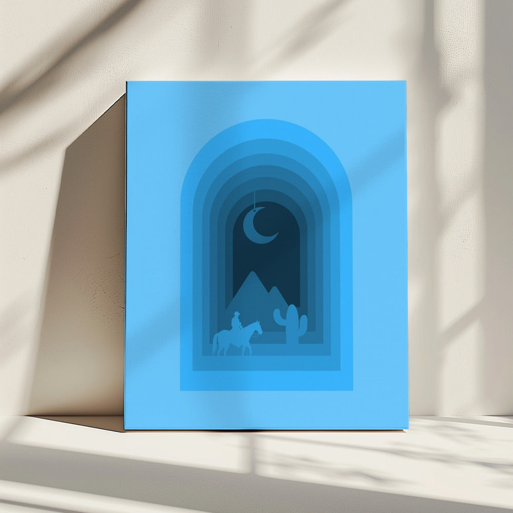 Desert Moon Journey | Canvas