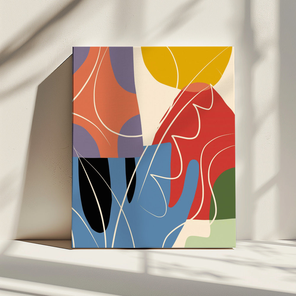 Abstract Color Collage | Canvas