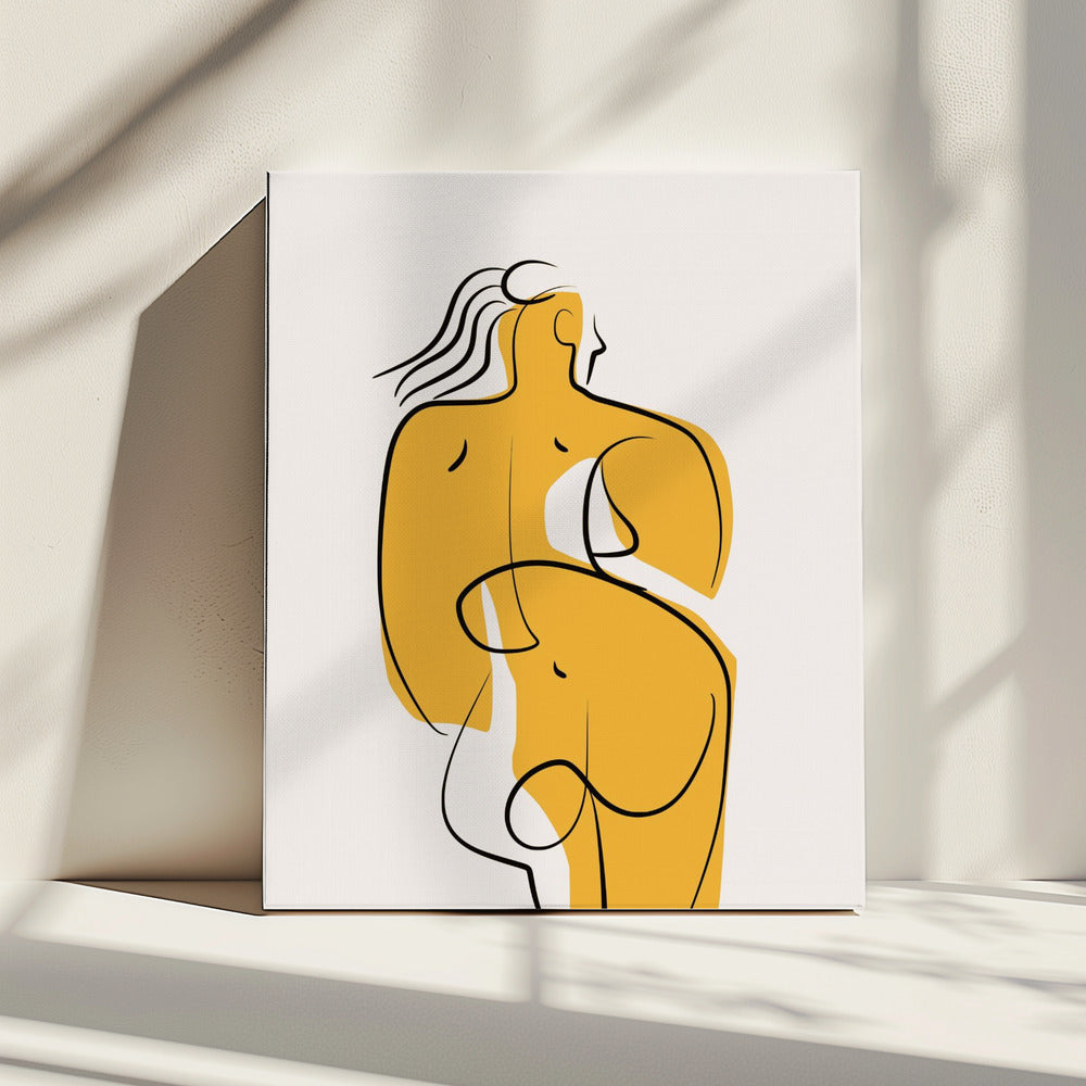 Lines and Curves In Nude | Canvas