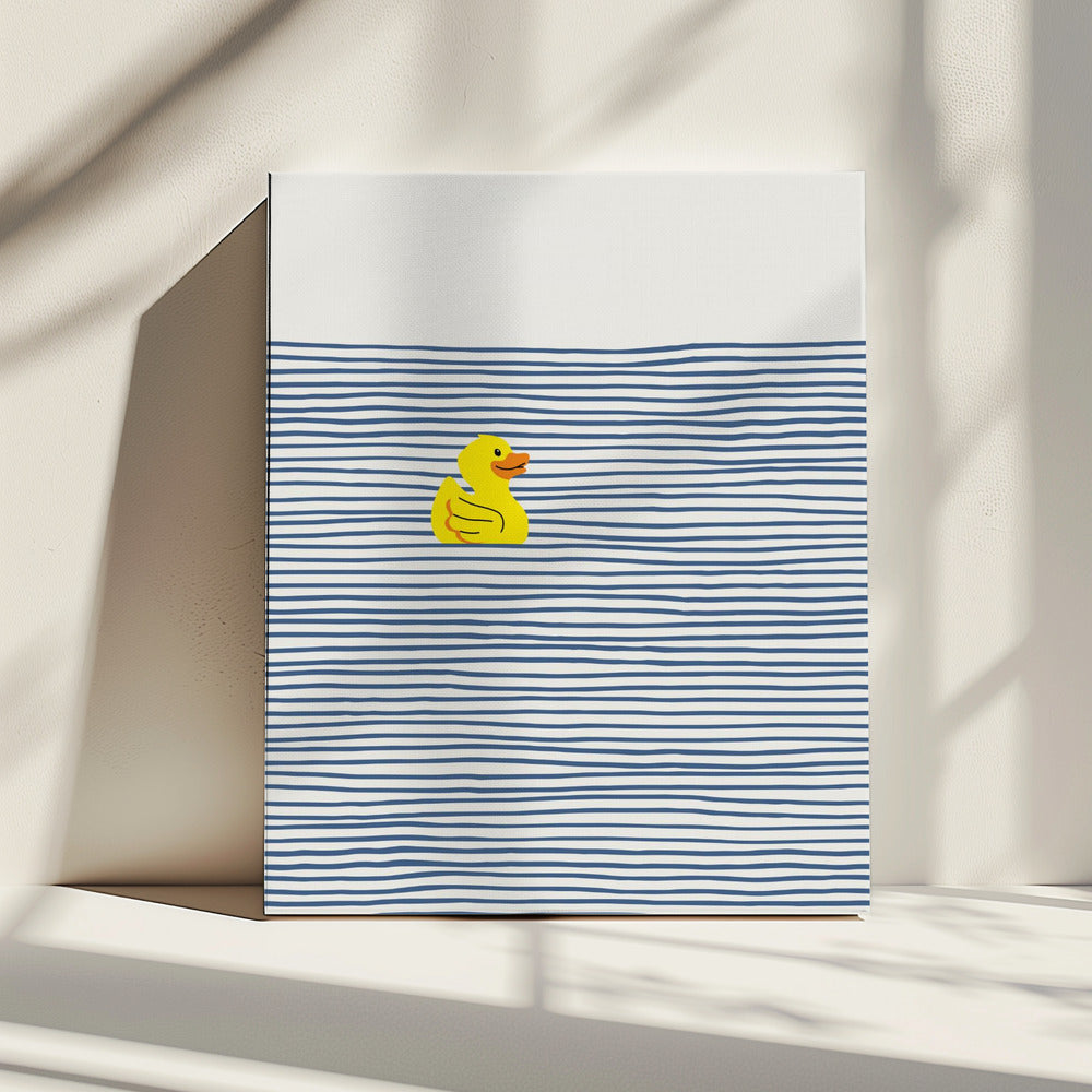 Yellow Duck Afloat | Canvas