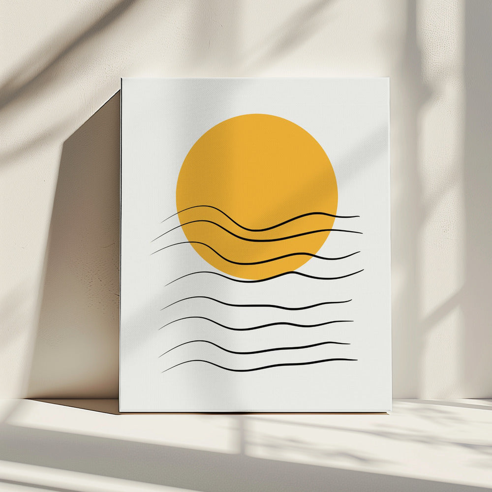 Golden Wave Sunset | Canvas