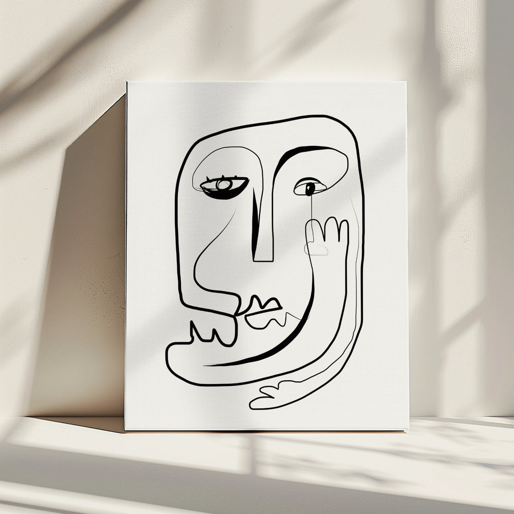 Line Art Portrait Sketch | Canvas