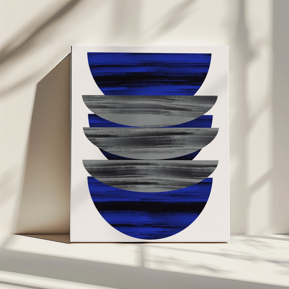 Scandinavian In Blue and Black | Canvas