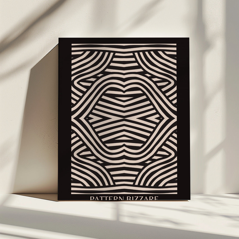 Black Pattern Bizarre | Canvas