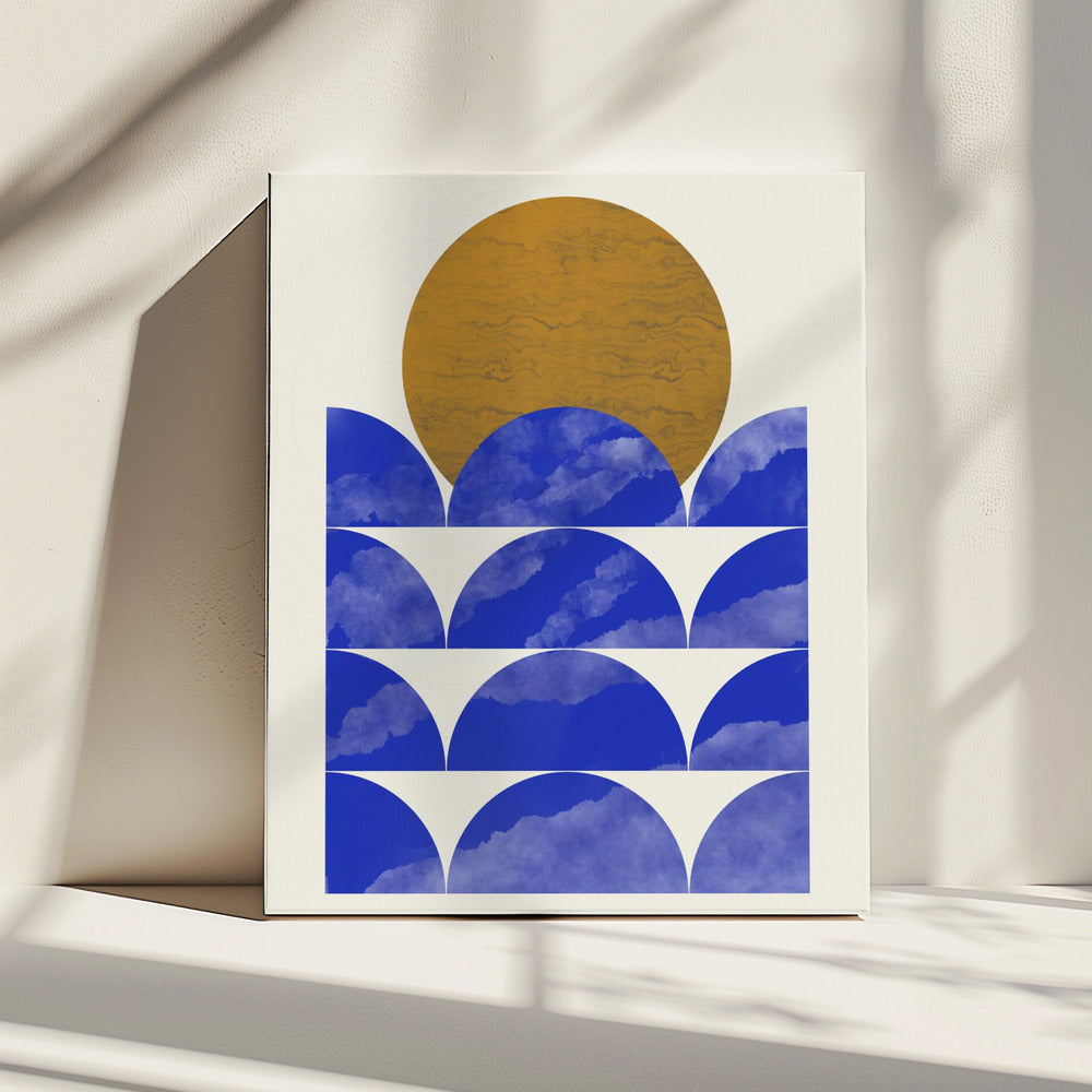 Geometrical Sunset Composition | Canvas