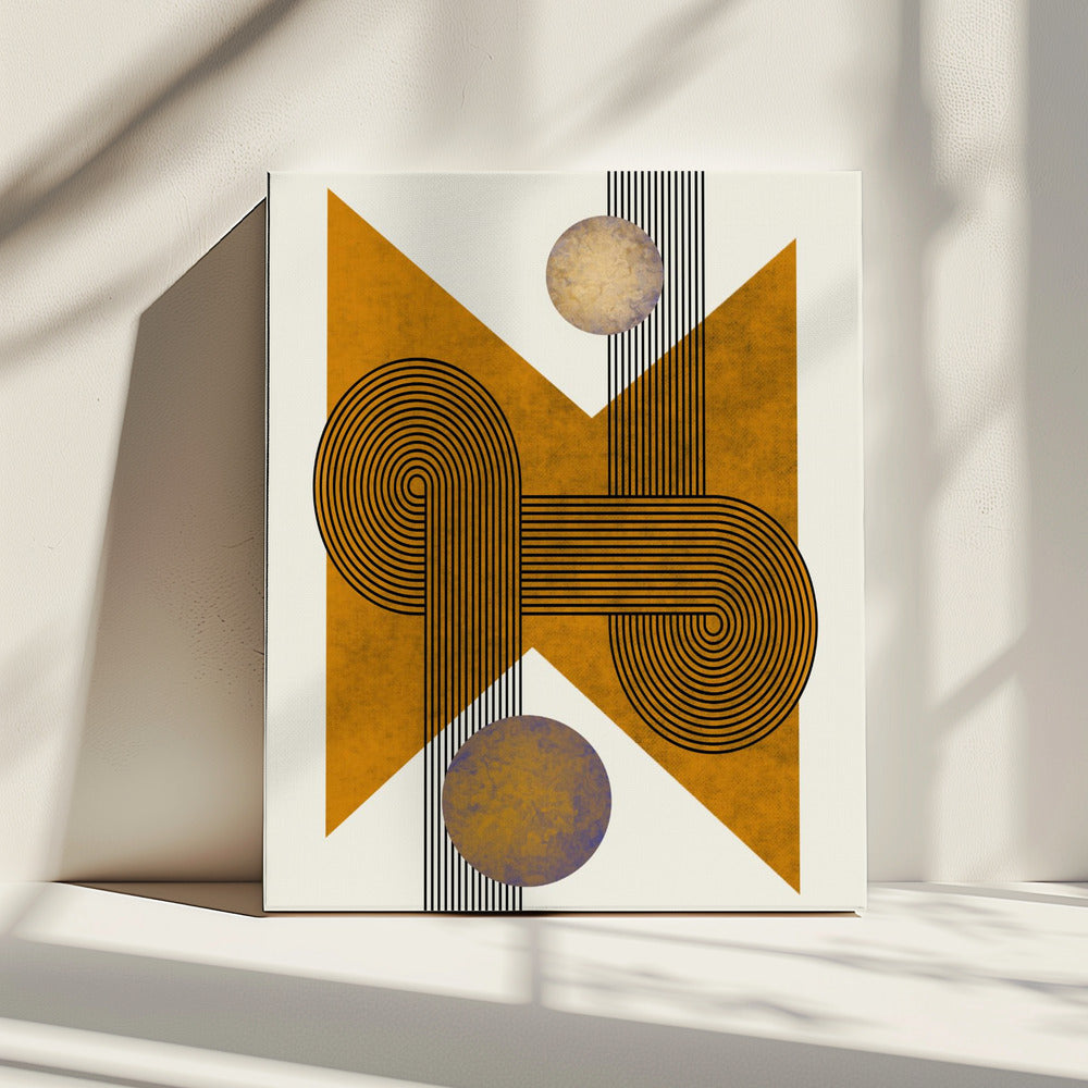 Textured Mid Century Composition 4 | Canvas