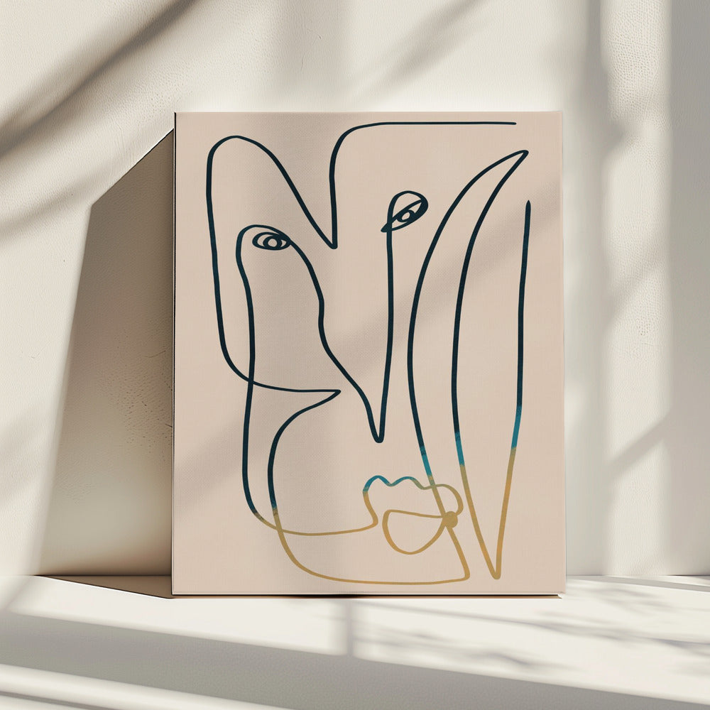 Line Art Face | Canvas