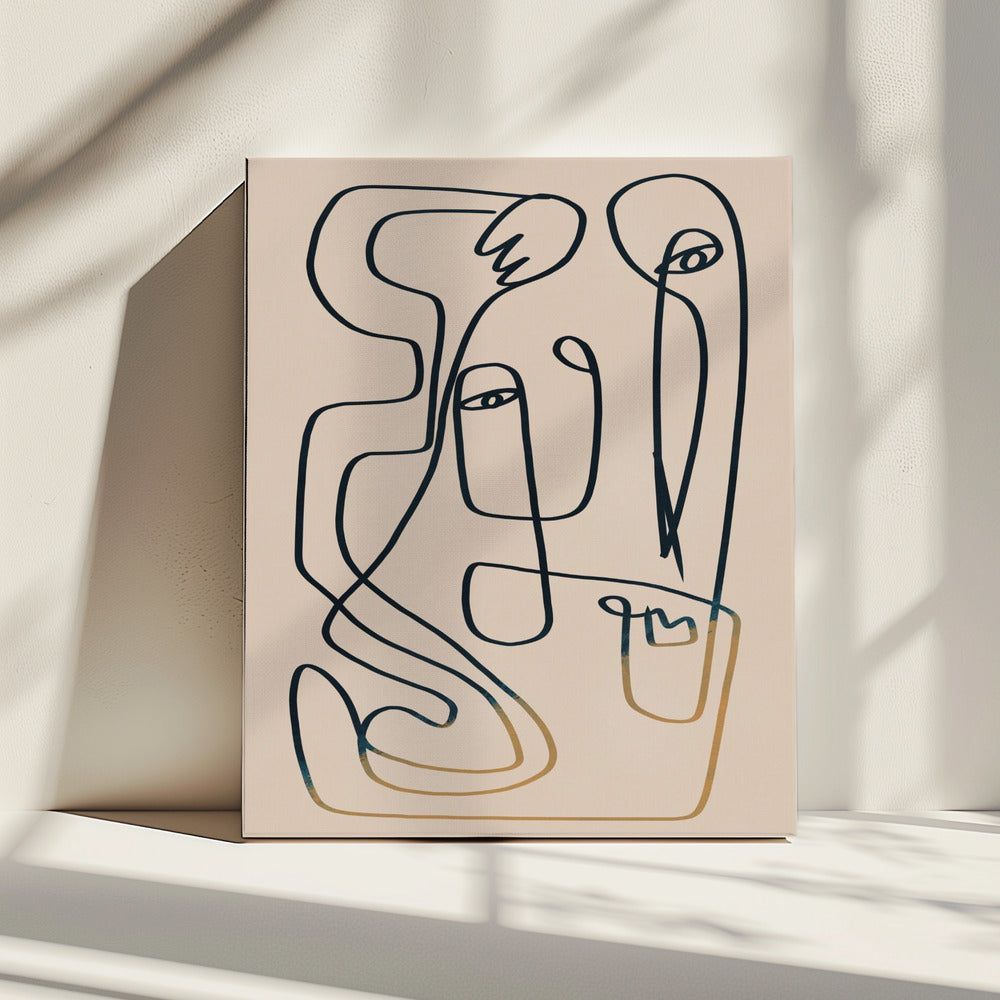 Line Art Portrait | Canvas