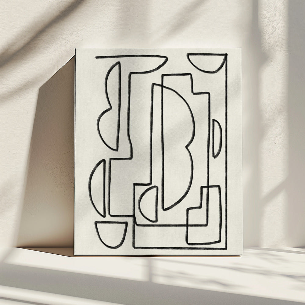 Abstract Line Art Sketch | Canvas