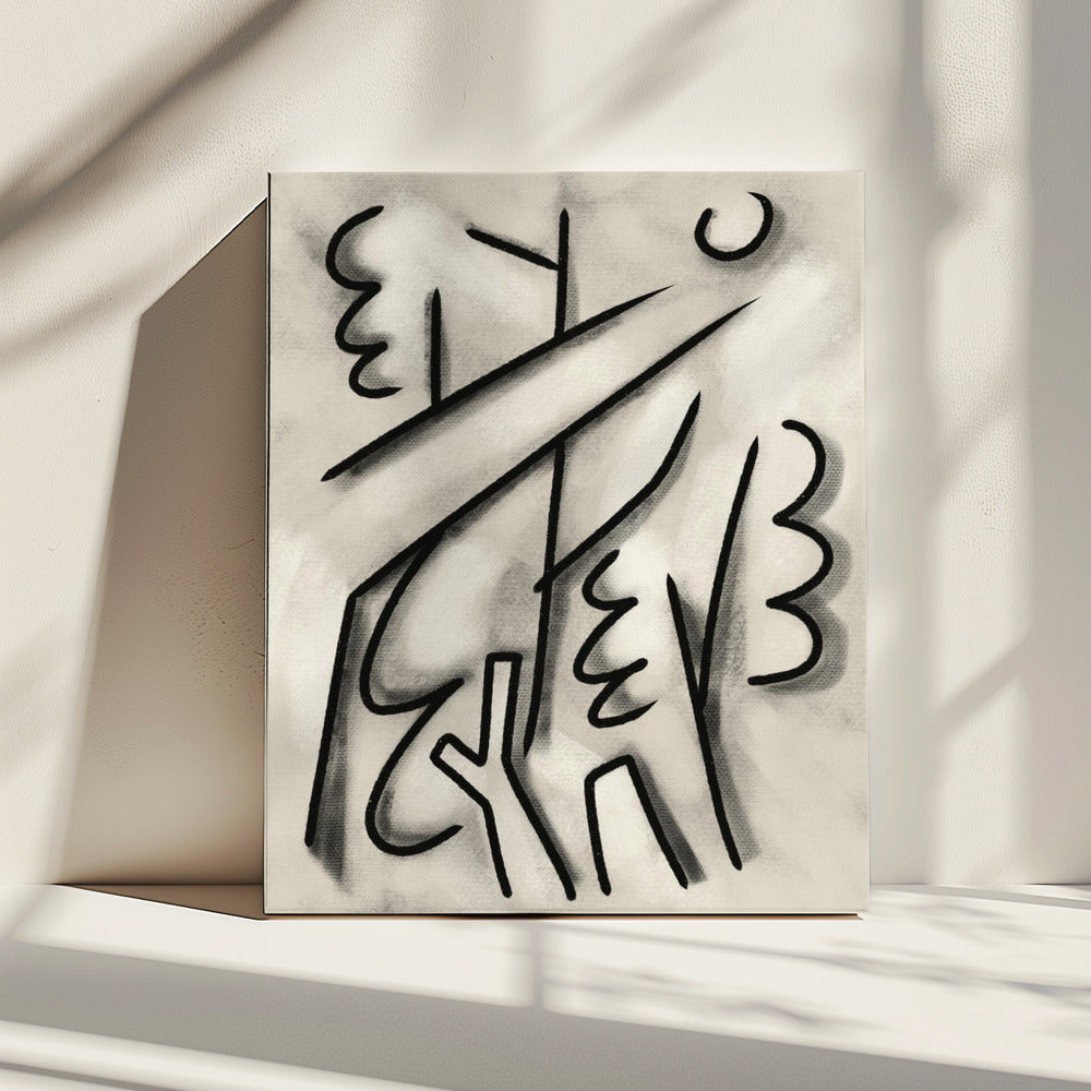 Bold Black Lines | Canvas