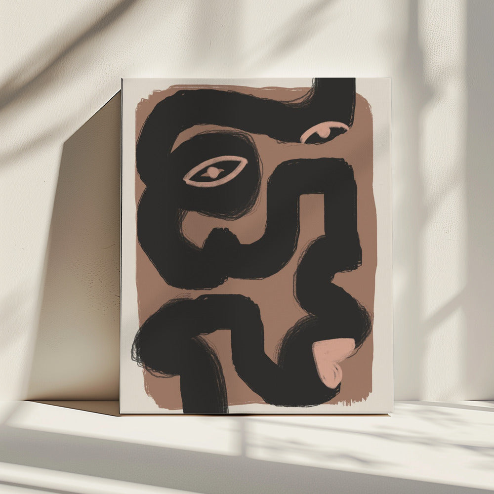 Abstract Black Portrait | Canvas