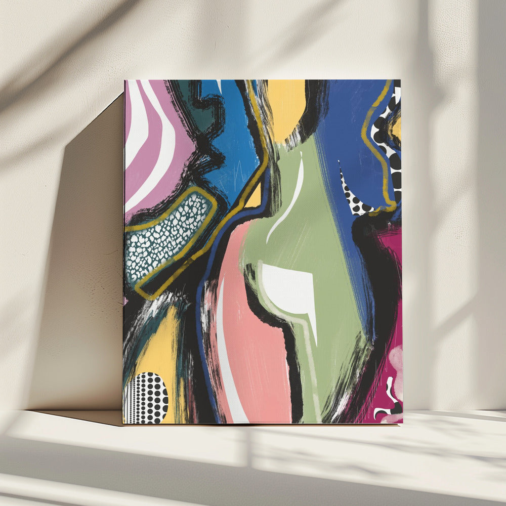 Colorful Abstract Bum | Canvas