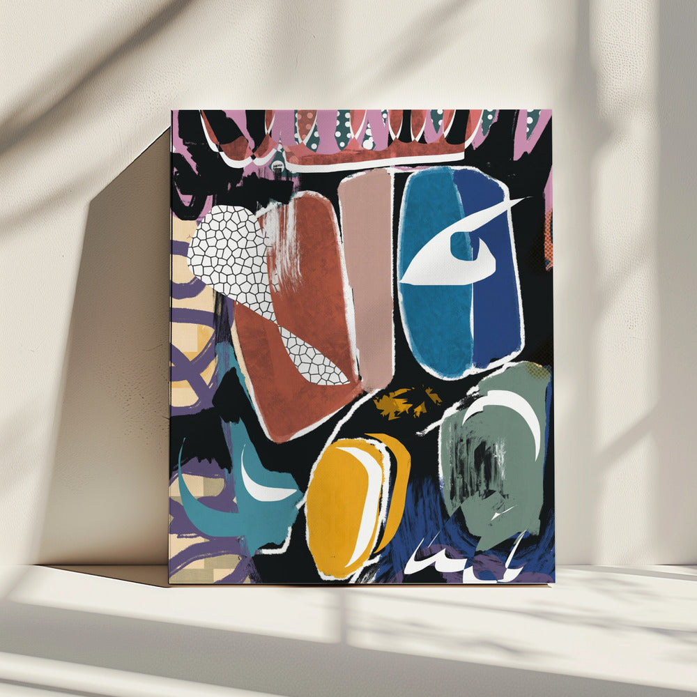 Playful Pebble Abstract | Canvas