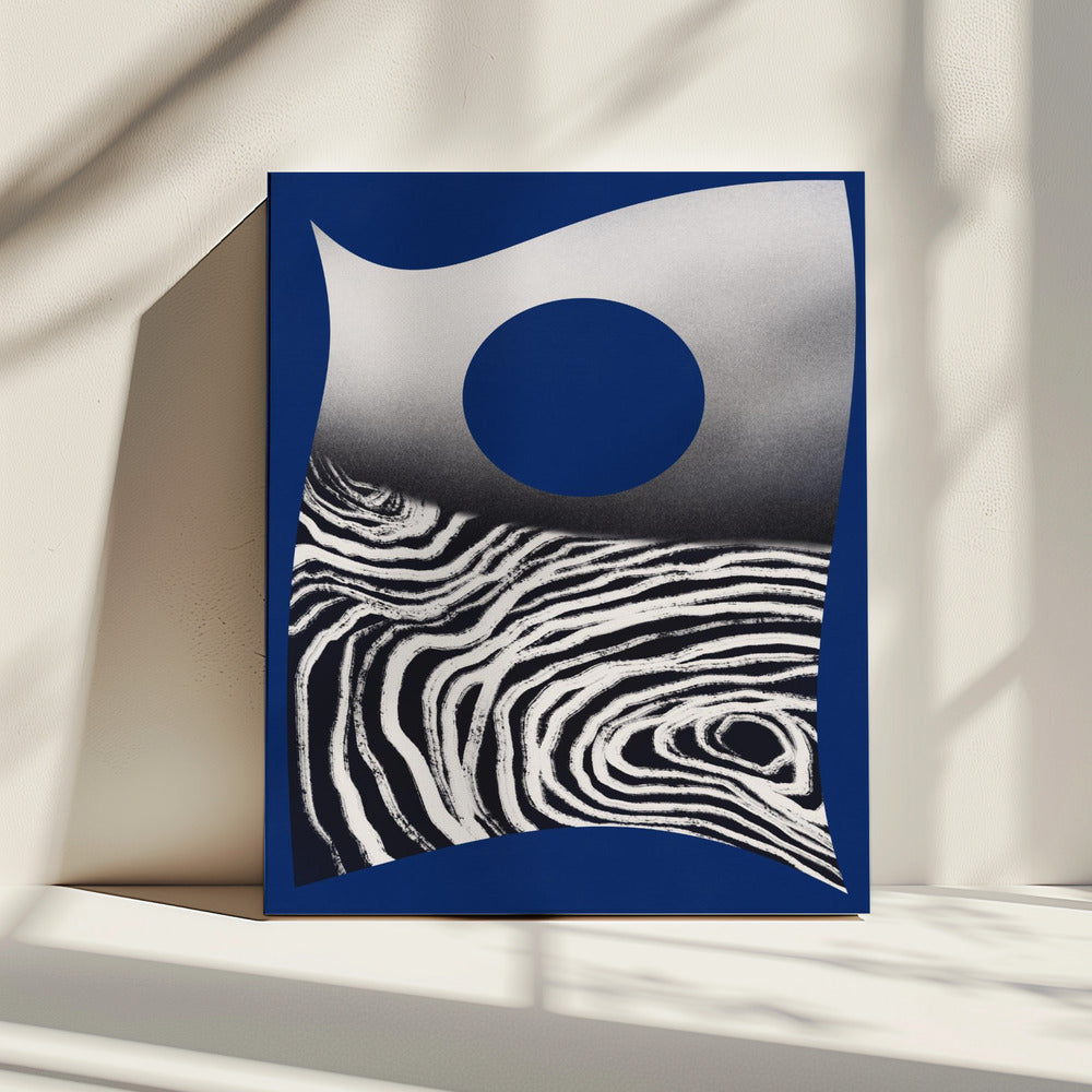 Zebra Moon Wave | Canvas