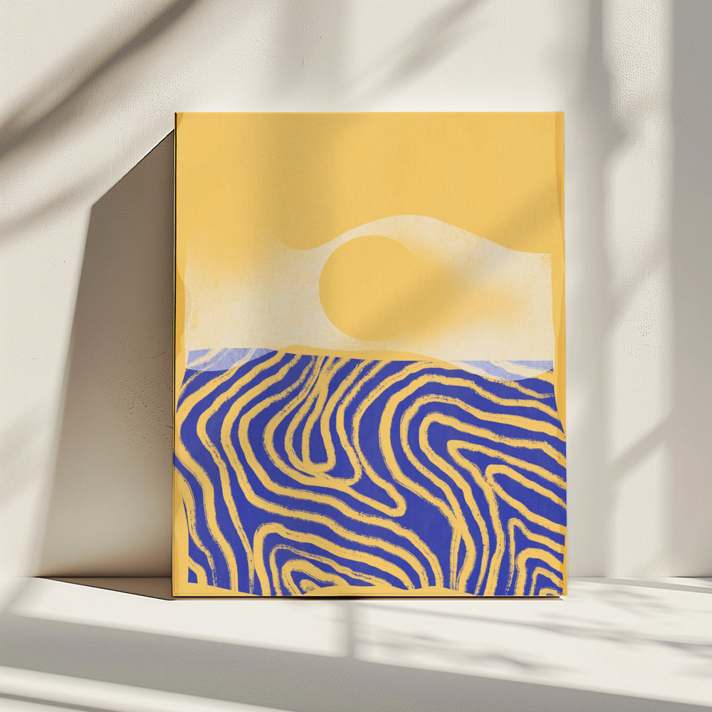 Golden Waves Harmony | Canvas