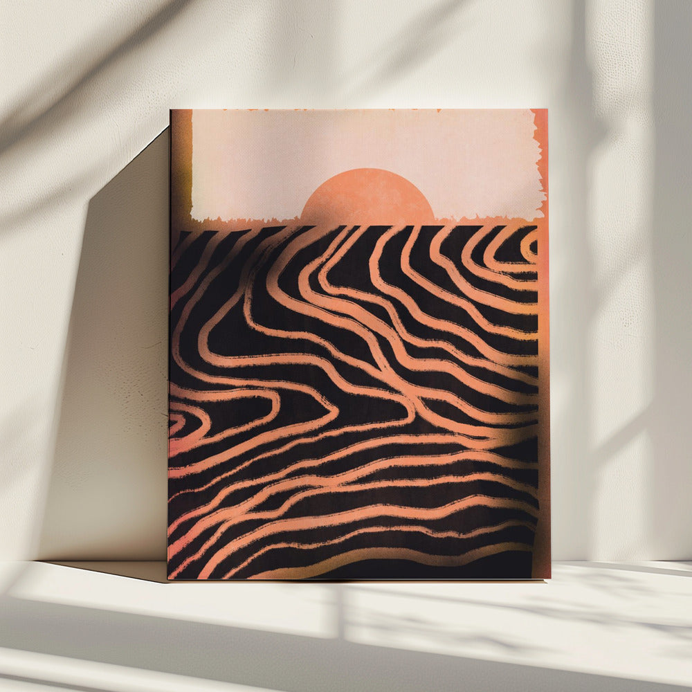 Sunset Cut Out | Canvas
