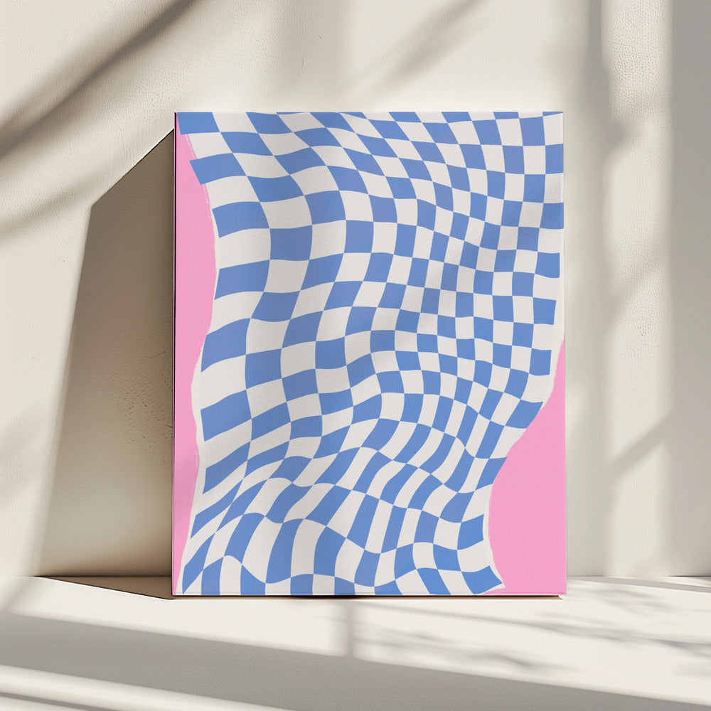 Wavy Checkered Dream | Canvas