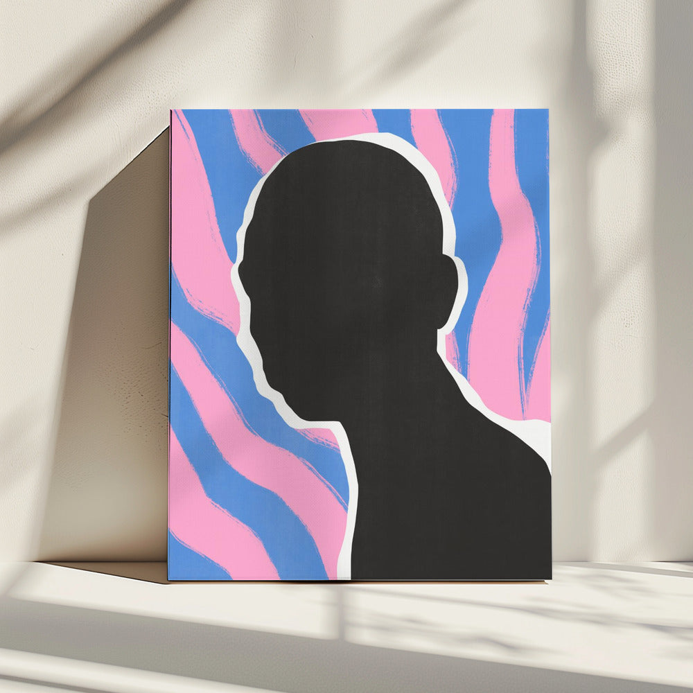 Anonymous Portrait In Stripes | Canvas