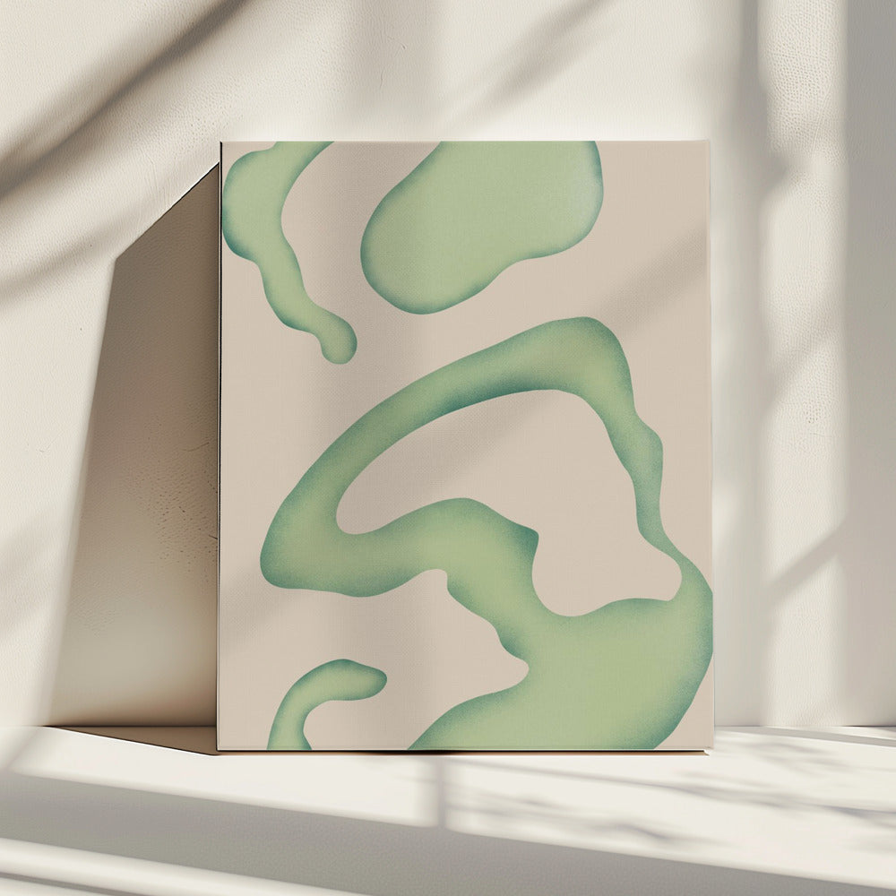 Flowing Green Essence | Canvas
