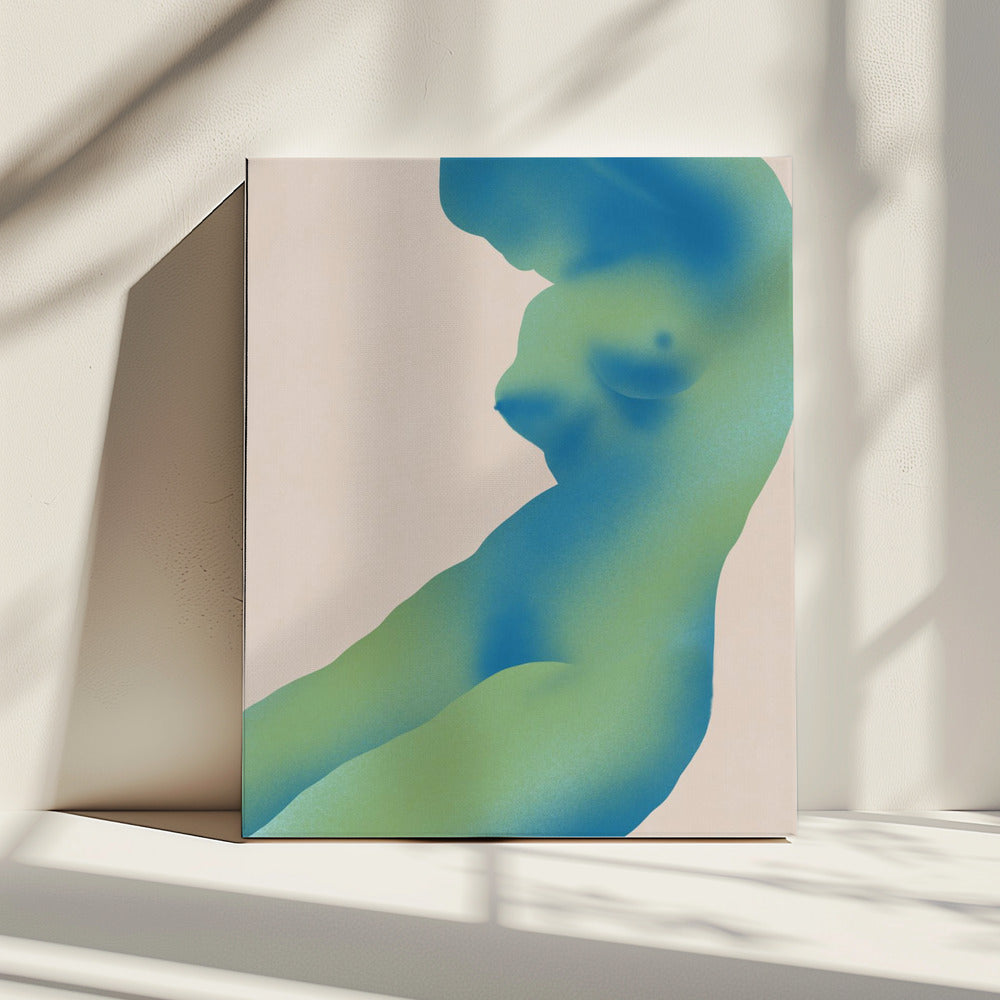 Human Figure Abstract with Gradients | Canvas