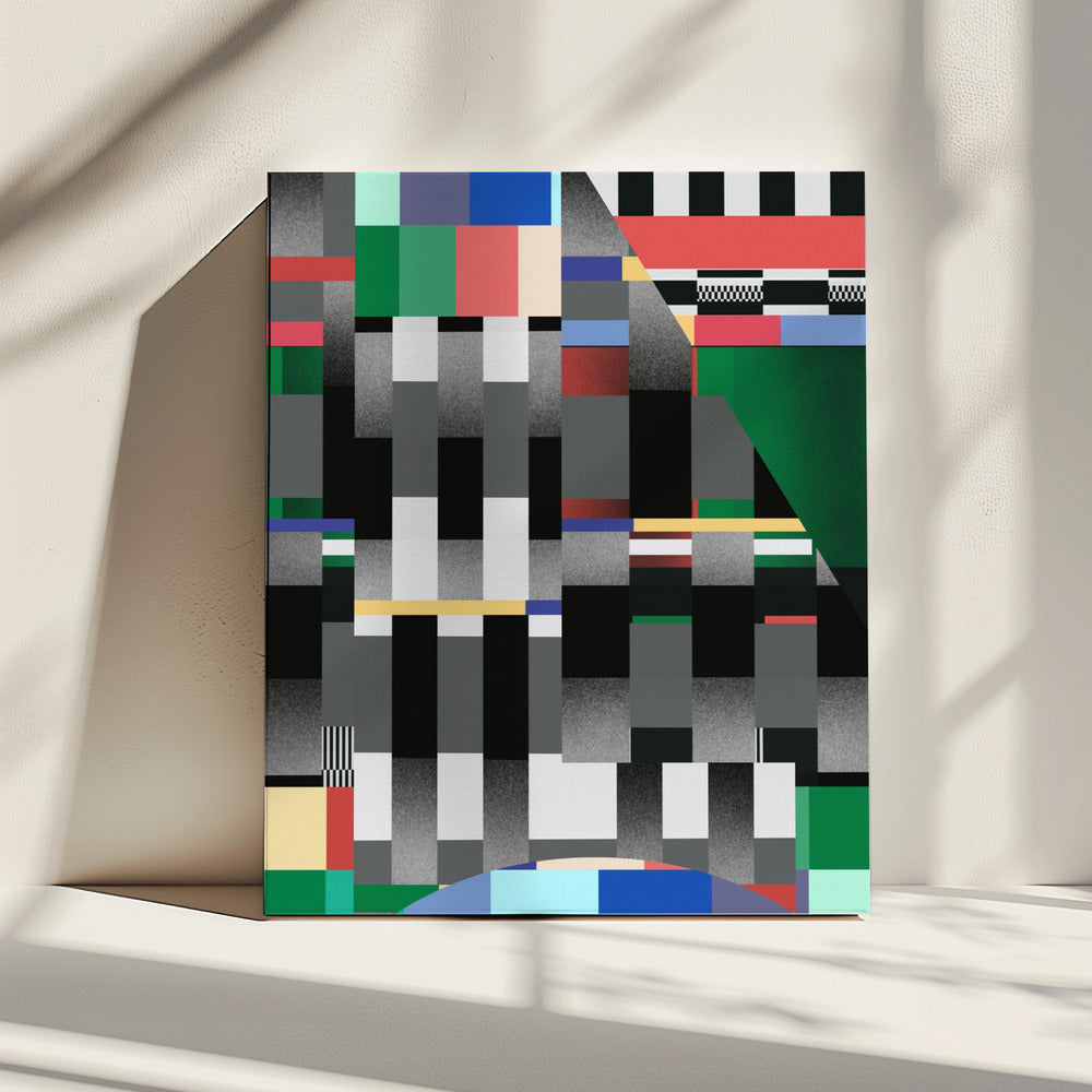 Glitch abstract artwork 01 | Canvas