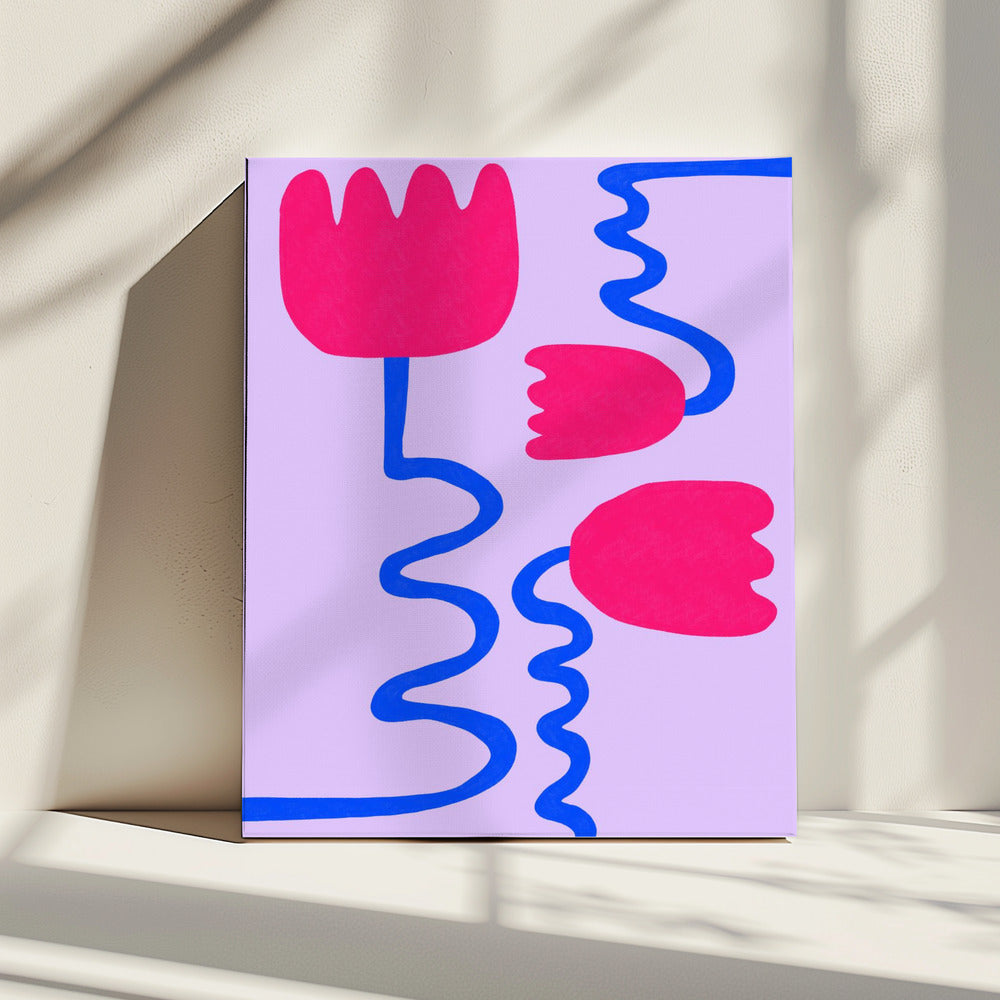 Crimson Blooms | Canvas