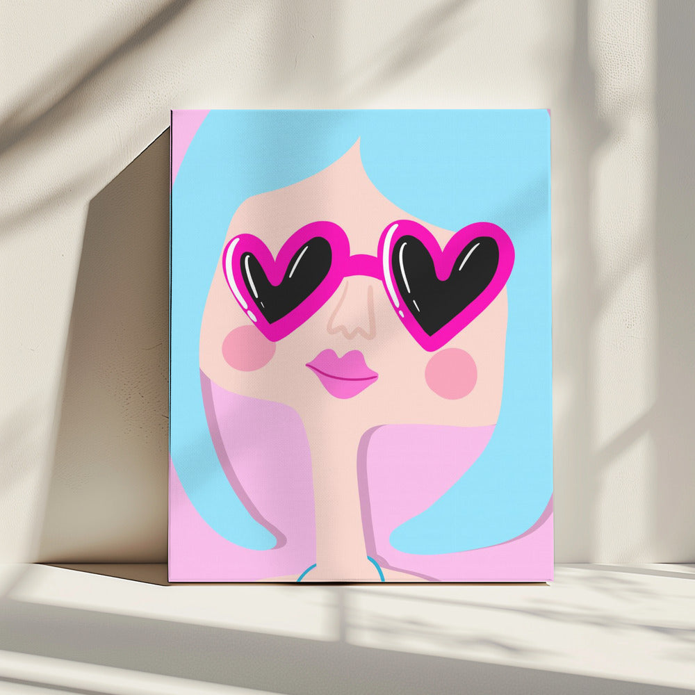 Heart Shades Smile | Canvas