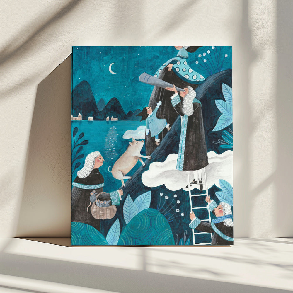 Travel through the night | Canvas