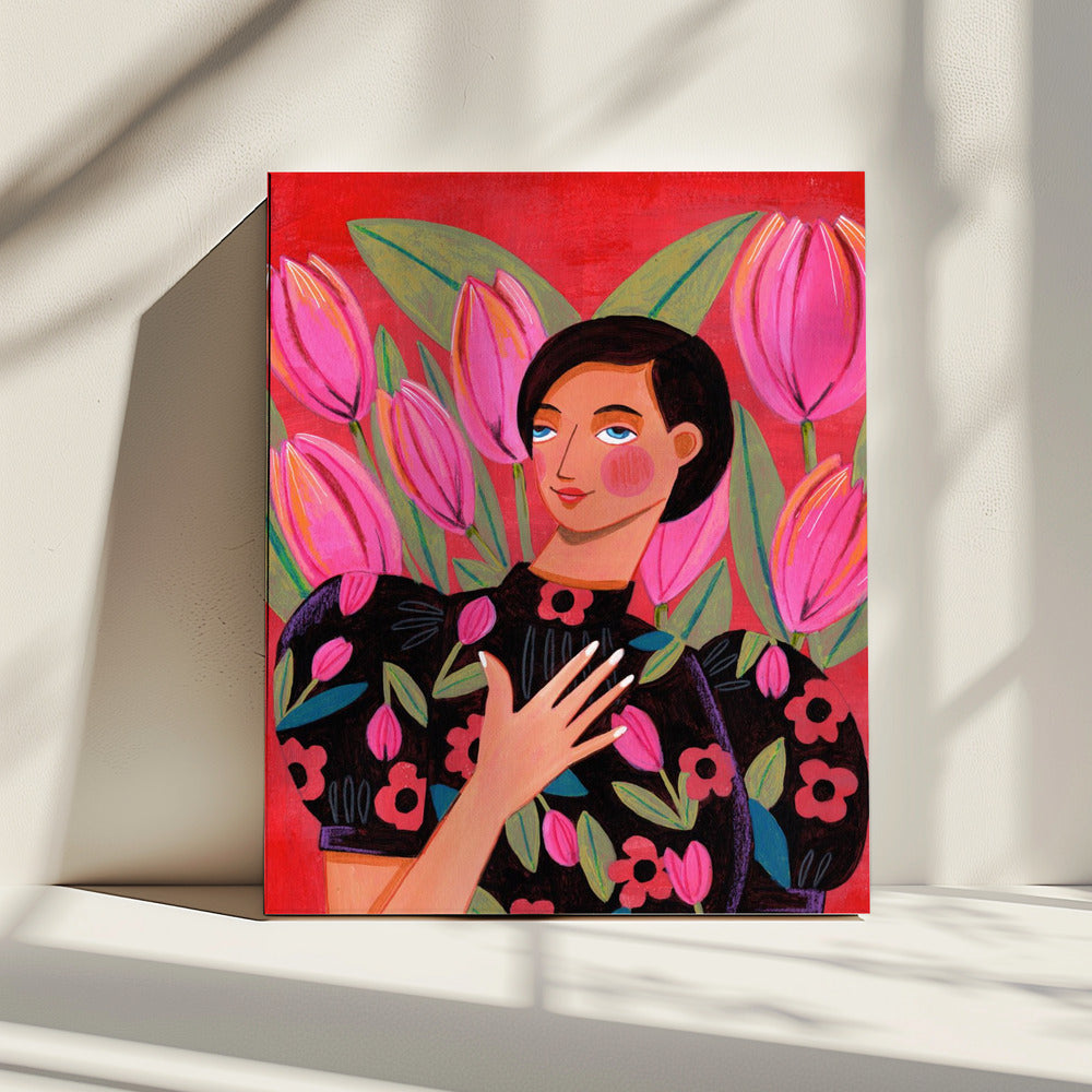 Abstract Modern Woman Portrait | Canvas