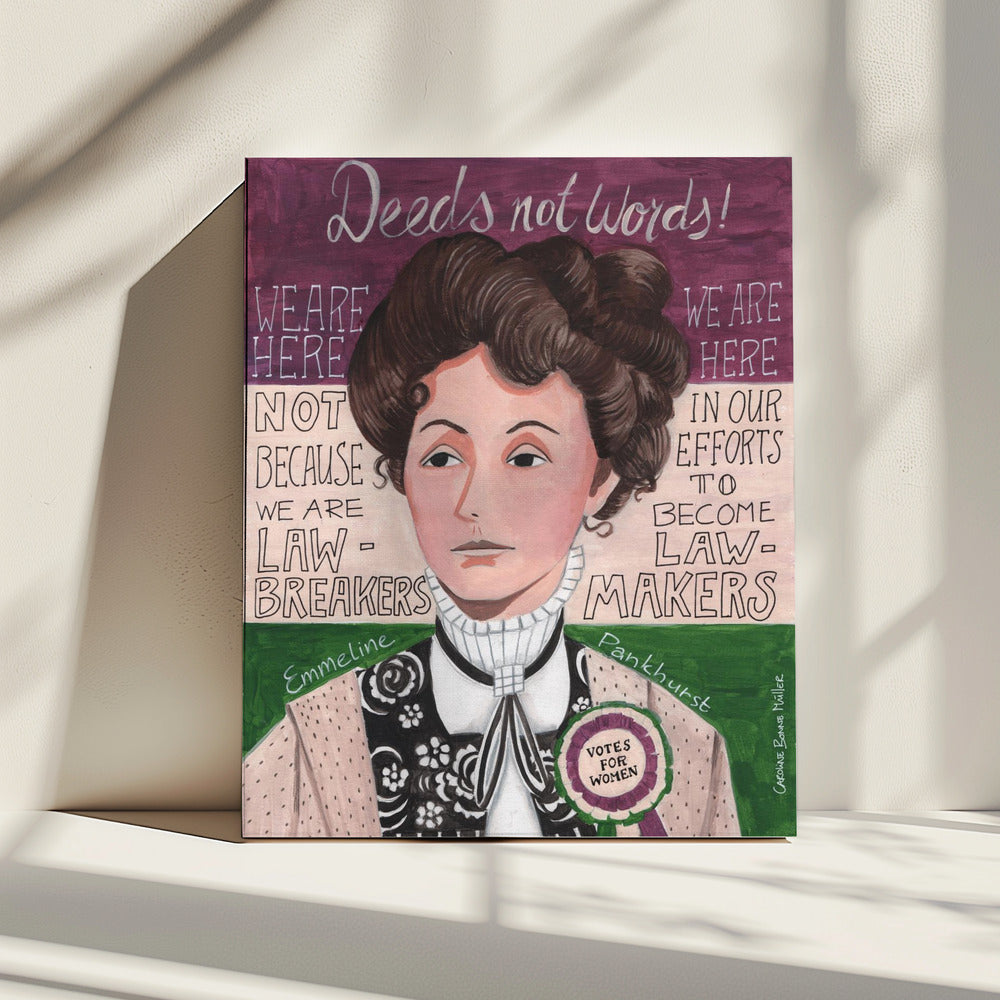 Portrait of a woman, Emmeline Pankhurst | Canvas