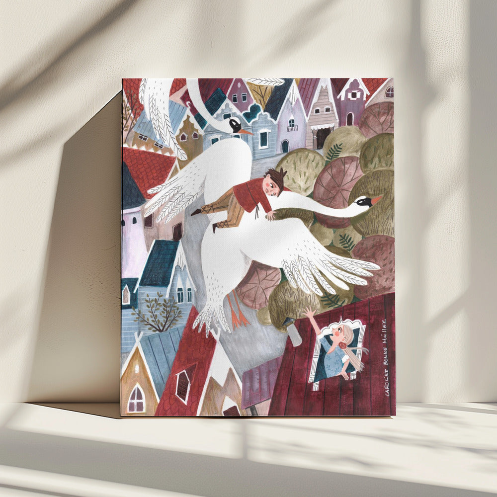 The magical wild geese | Canvas