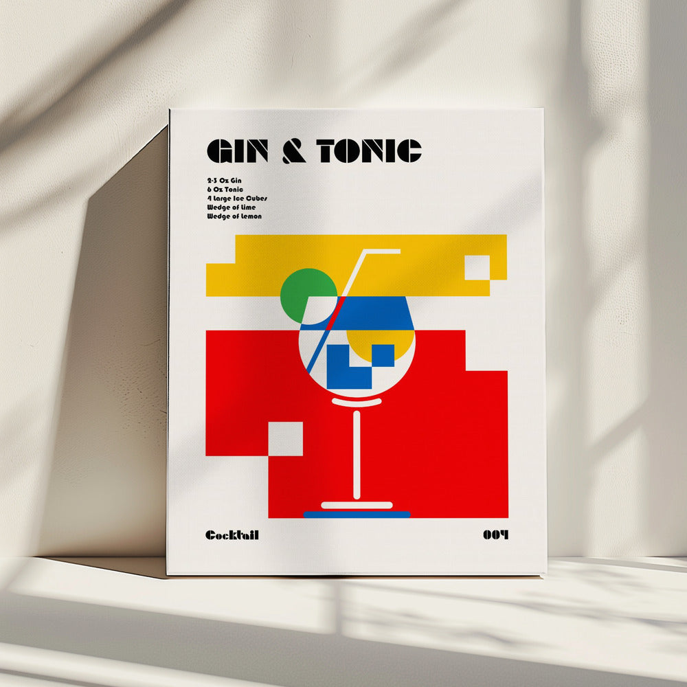 Gin &amp; Tonic Bauhaus Cocktail | Canvas